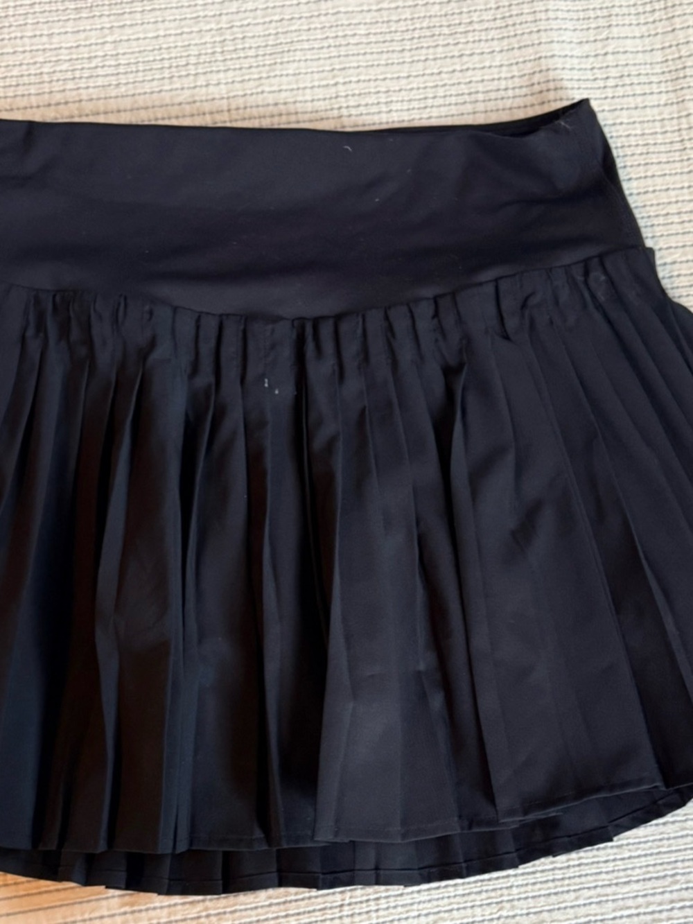 all in motion Black Pleated Skater Skirt